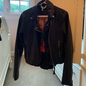 Free People leather jacket